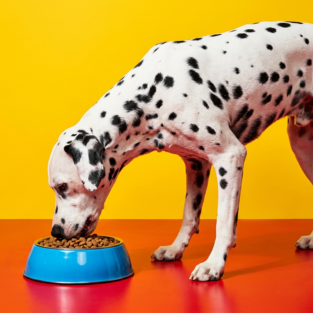 Perro comiendo alimento premium, imagen principal de Nutripet Uruguay